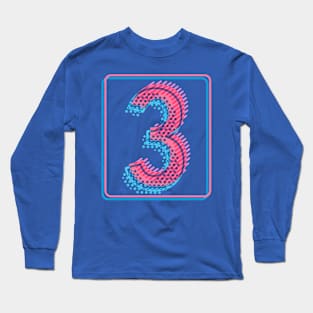 My lucky number Three 3 Long Sleeve T-Shirt